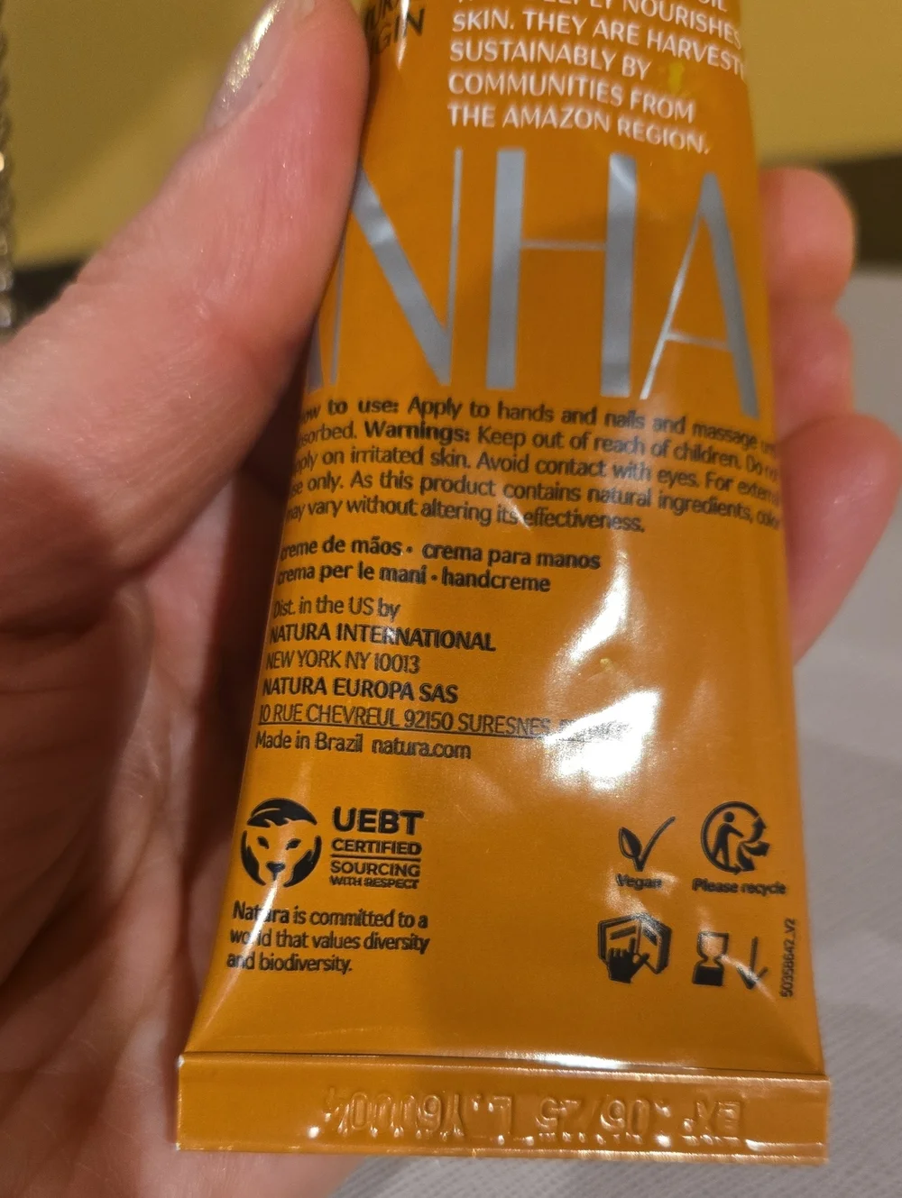 Natura Ekos Hand CREAM Vegan